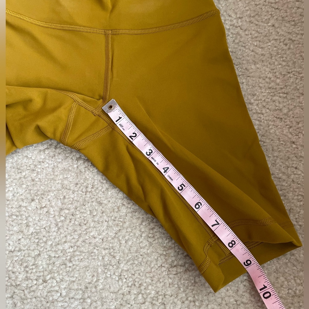 Lululemon Mustard Yellow Bike Shorts - Picture 6 of 7